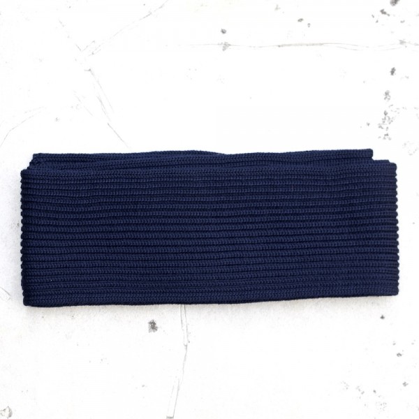 Schmaler Fisherman-Schal reine Merinowolle Andersen-Andersen in Navy