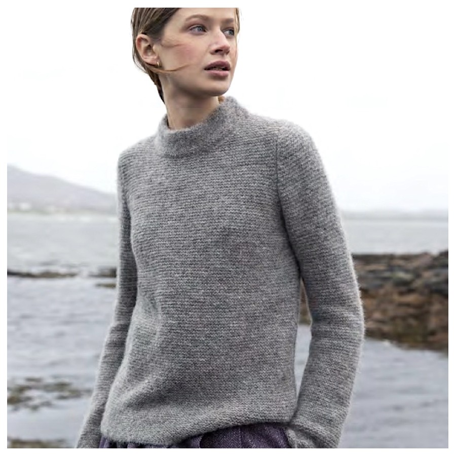Sehr leichter und eleganter Damen-Pullover aus Baby-Alpaka von Fisherman out of Ireland