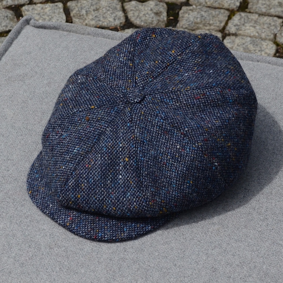 Irische Tweed Mütze DONEGAL 8P von der Weberei JOHN HANLY & Co.