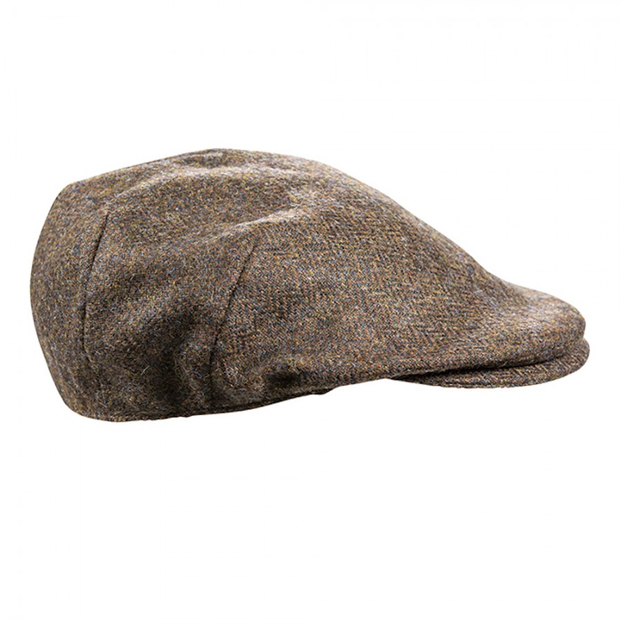 Schmale Tweed Cap von JOHN HANLY. Made in Ireland.