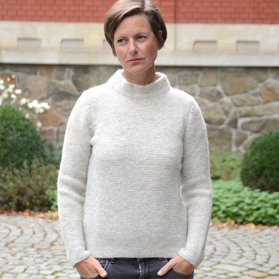 Sehr leichter und eleganter Damen-Pullover aus Baby-Alpaka von Fisherman out of Ireland