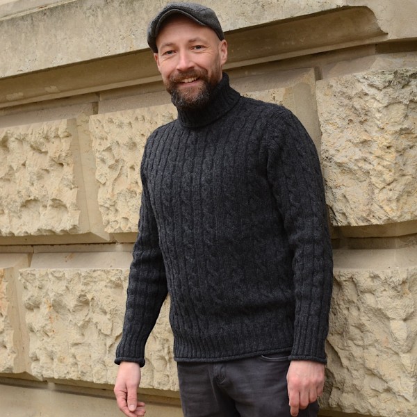 grobstrick pullover herren zopfmuster