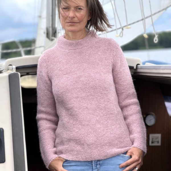 Sehr leichter und eleganter Damen-Pullover aus Baby-Alpaka von Fisherman out of Ireland