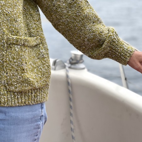 Kleding Gender-neutrale kleding volwassenen Sweaters Ierse Donegal Fisherman Sweater in 100% Donegal Tweed wol 