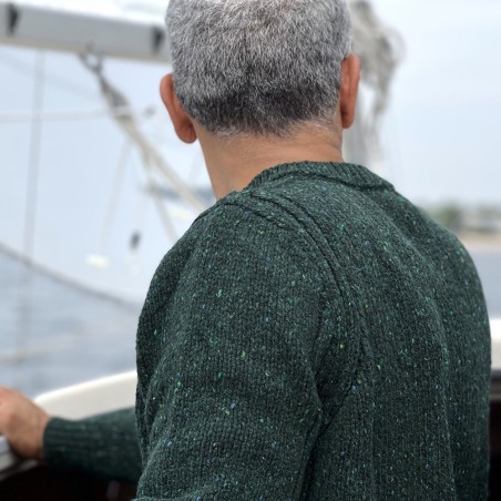 Kerniger Fisherman-Pullover für Herren aus reinem Donegal Tweed  von FISHERMAN out of IRELAND.