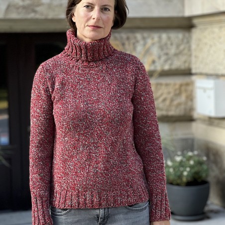 Rollkragenpullover aus weichem Donegal Tweed von Fisherman out of Ireland.