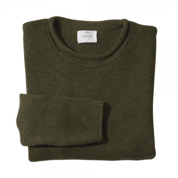 Rippenstrick-Pullover aus Kaschmir, Yak und Lammwolle von deutsch-nepalesischem Label NEYO.