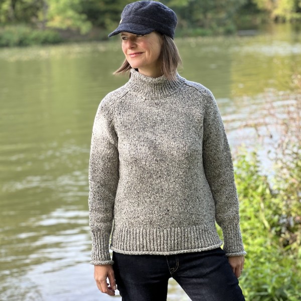 Irischer Donegal Pullover mit Turtleneck von Fisherman out of Ireland