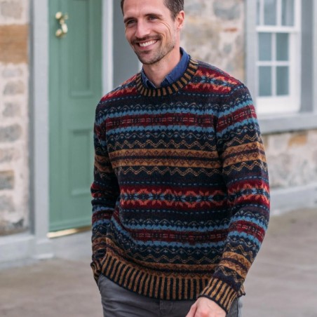 Brodie - Shetland Wollpullover für Herren von Eribe Knitwear aus Schottland