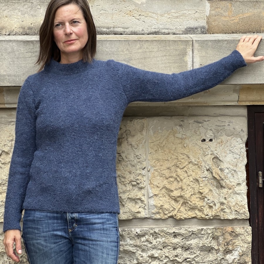 Sehr leichter und eleganter Damen-Pullover aus Baby-Alpaka von Fisherman out of Ireland