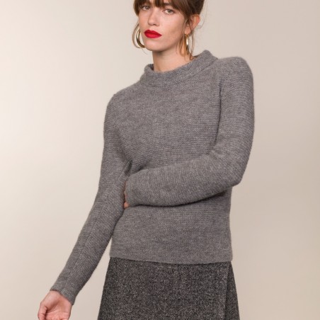 Sehr leichter und eleganter Damen-Pullover aus Baby-Alpaka von Fisherman out of Ireland