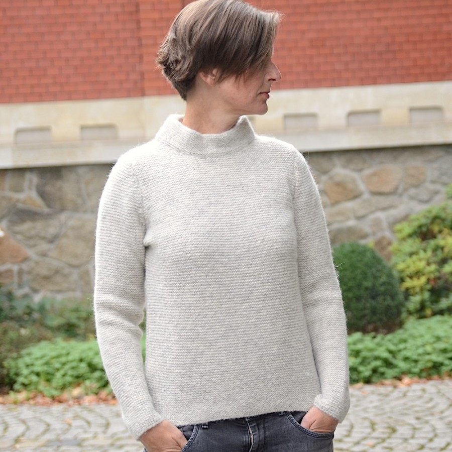 Sehr leichter und eleganter Damen-Pullover aus Baby-Alpaka von Fisherman out of Ireland