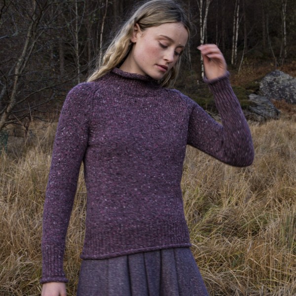 Irischer Donegal Pullover mit Turtleneck von Fisherman out of Ireland
