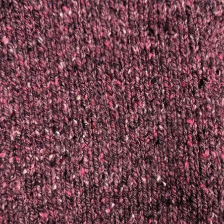 Donegal Tweed Farbe DARK MAUVE