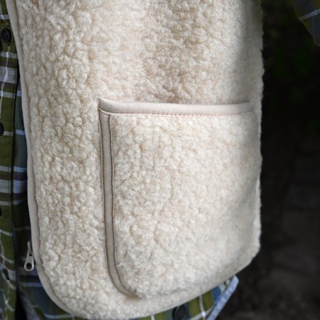Sehr, sehr lässige Weste aus reiner Schafwolle von COLDBREAKER/YOKO WOOL aus Irland