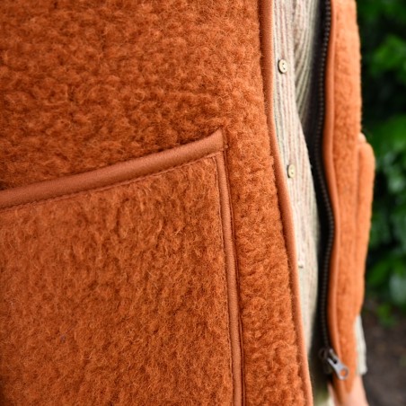 Sehr, sehr lässige Weste aus reiner Schafwolle von COLDBREAKER/YOKO WOOL aus Irland