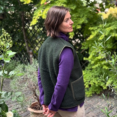 Sehr, sehr lässige Weste aus reiner Schafwolle von COLDBREAKER/YOKO WOOL aus Irland