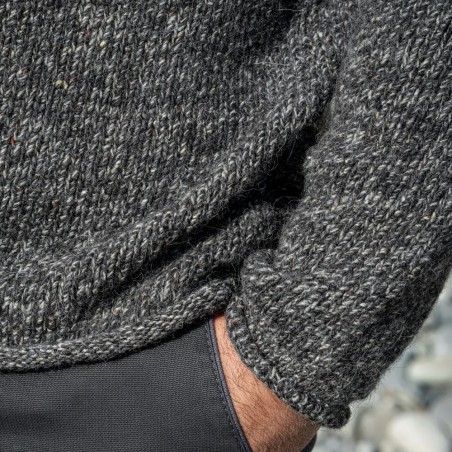 Neuer Herrenpullover von FISHERMAN out of IRELAND aus Alpaka und Schurwolle. Edel.