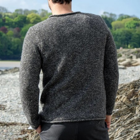 Neuer Herrenpullover von FISHERMAN out of IRELAND aus Alpaka und Schurwolle. Edel.