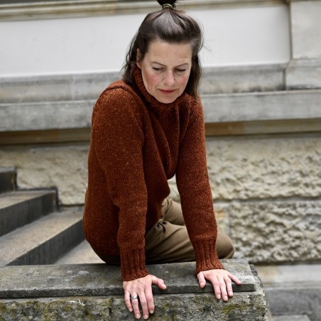Rollkragenpullover aus weichem Donegal Tweed von Fisherman out of Ireland.