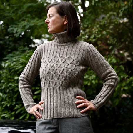 Aran Rollkragenpullover von Fisherman out of Ireland
