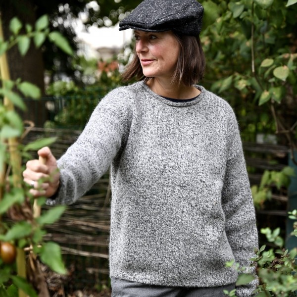 Donegal Tweed meets Alpaca - sehr weicher Rollbündchen Wollpullover von Fisherman