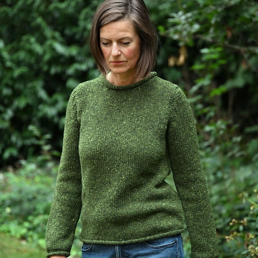 Der Rollbündchen Pullover MAIREAD M. ist ein echter Klassiker von FISHERMAN OUT OF IRELAND