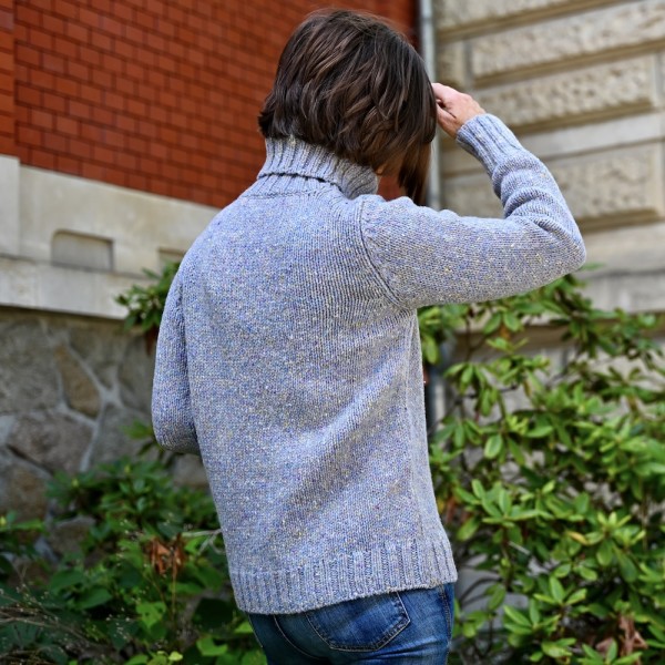 Rollkragenpullover aus weichem Donegal Tweed von Fisherman out of Ireland.