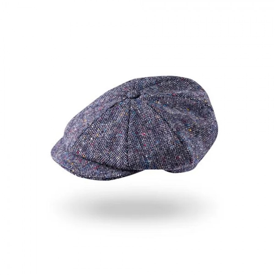 Irische Tweed Mütze DONEGAL 8P von der Weberei JOHN HANLY & Co.