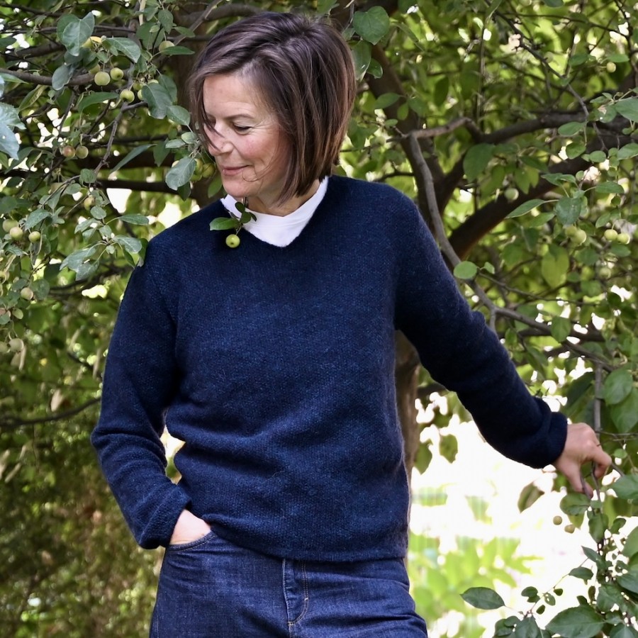 ILLOE ist ein Alpaka V.Neck Pullover von Les Racines du Ciel