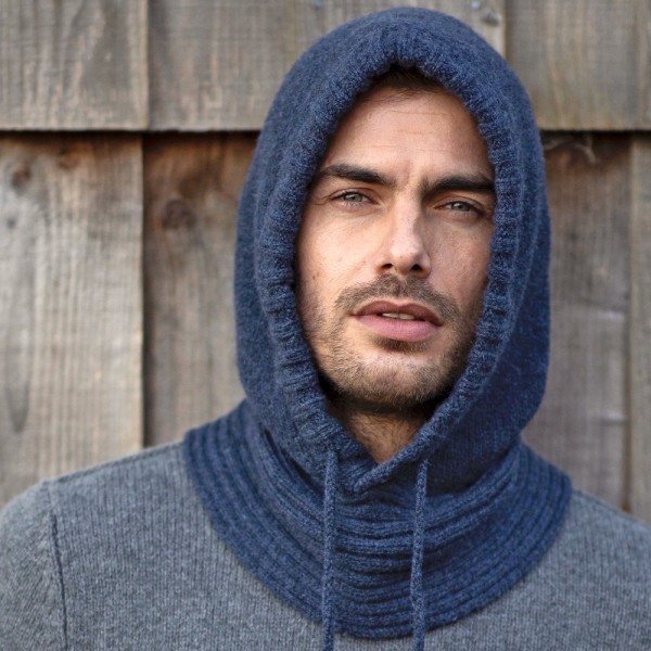Hoodie von Fisherman out of Ireland - Farbe: Denim