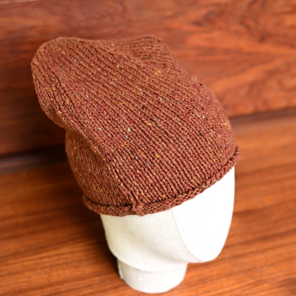 Donegal Tweed Mütze von Fisherman out of Ireland, Farbe Copper