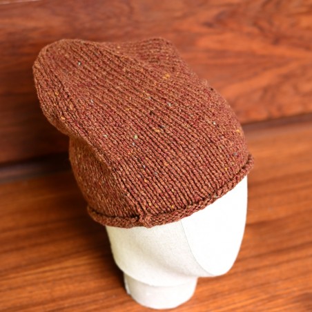 Donegal Tweed Mütze von Fisherman out of Ireland, Farbe Copper