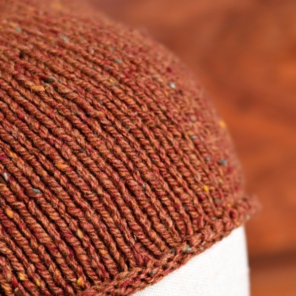 Donegal Tweed Mütze von Fisherman out of Ireland, Farbe Copper