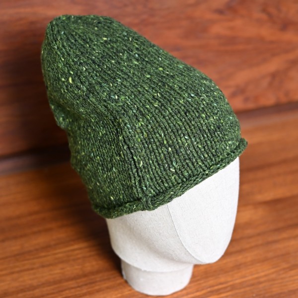 Donegal Tweed Mütze von Fisherman out of Ireland. Farbe Shamrock