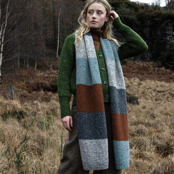 Donegal Tweed Block Schal |...