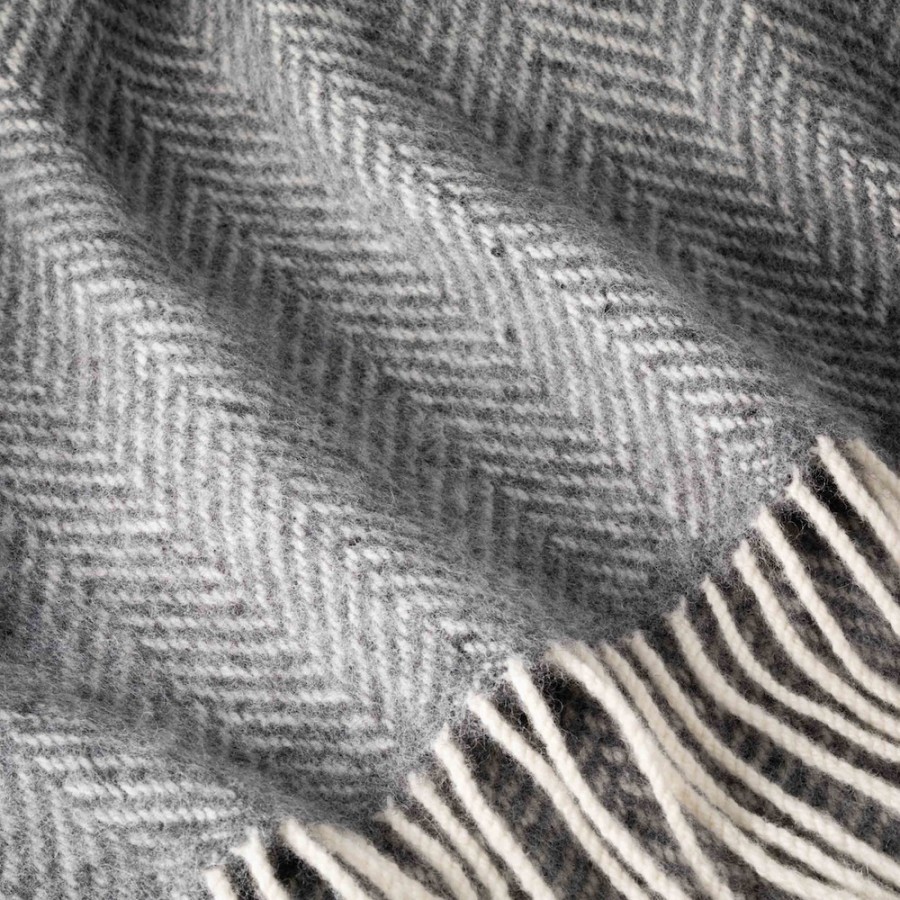 Weiche Merino-Kaschmir Wohndecke CORK aus Irland von JOHN HANLY