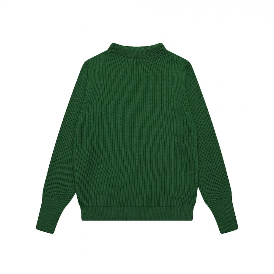 Schwerer Seemanns-Wollpullover im Rippenstrick von Andersen Andersen.