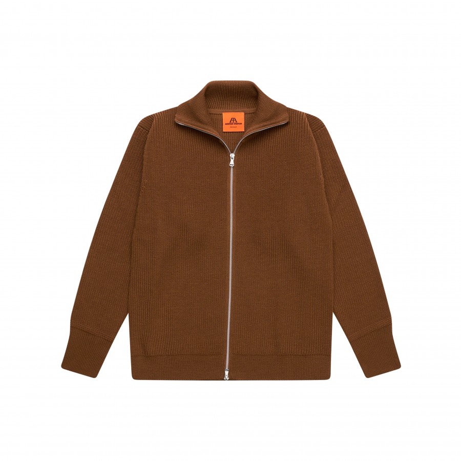 Schwere Full-Zip Strickjacke ausMerinowolle von Andersen Andersen aus Kopenhagen