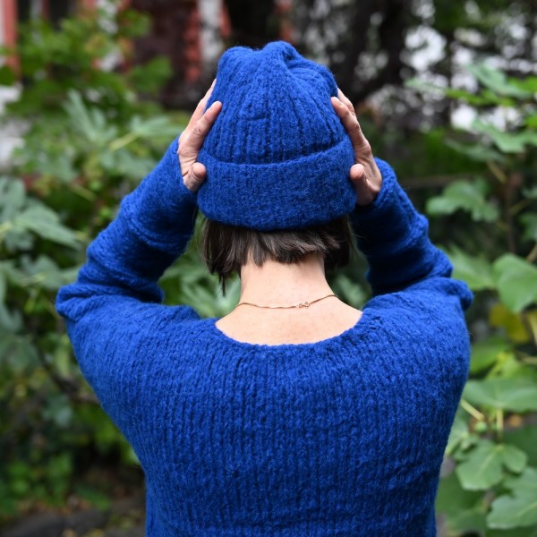 Handgestrickter Alpaka Pullover GLADIS von INTI Knitwear.