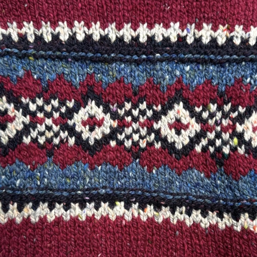 Donegal Fairisle Colour Berry