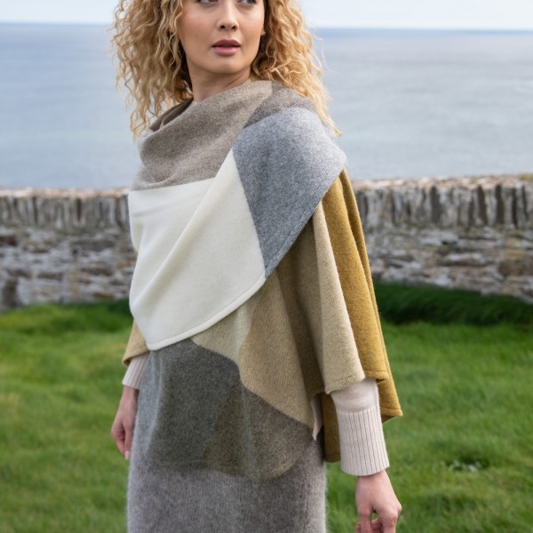 Erstklassiger Lambswool Überwurf aus der irischen Weberei JOHN HANLY