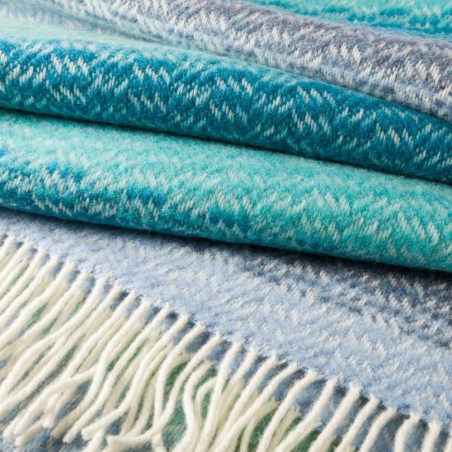 Weiche Merino-Kaschmir Wolldecke DONEGAL BAY von der irischen Weberei JOHN HANLY.