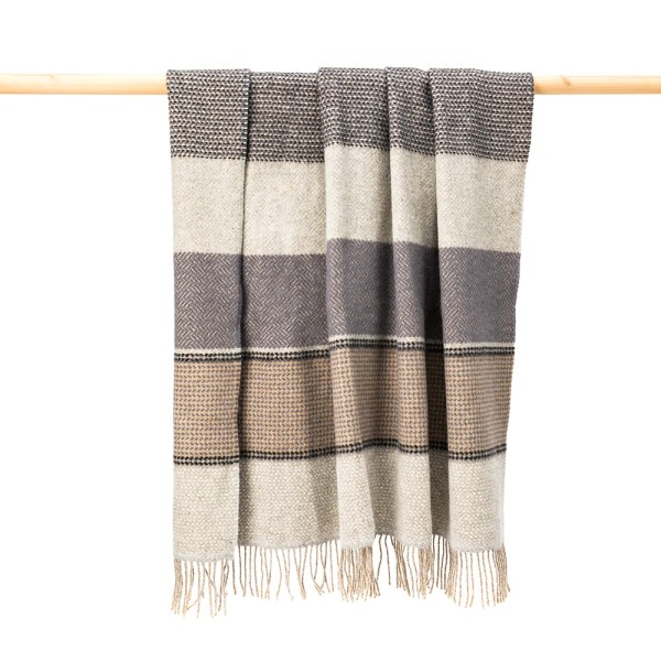 Weiche Merino-Kaschmir Wolldecke BALLYCOMMON von der irischen Weberei JOHN HANLY.