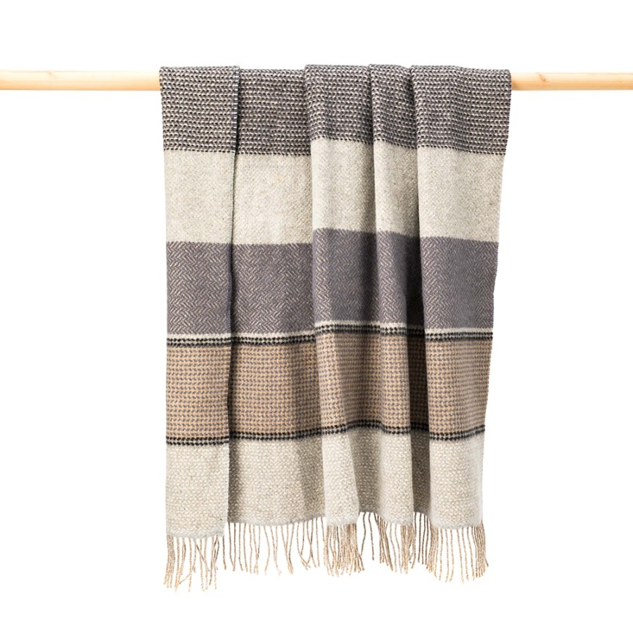 Weiche Merino-Kaschmir Wolldecke BALLYCOMMON von der irischen Weberei JOHN HANLY.