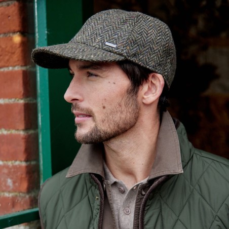 Original irische Baseball-Tweed Cap mit einklappbaren Ohrenschützern.