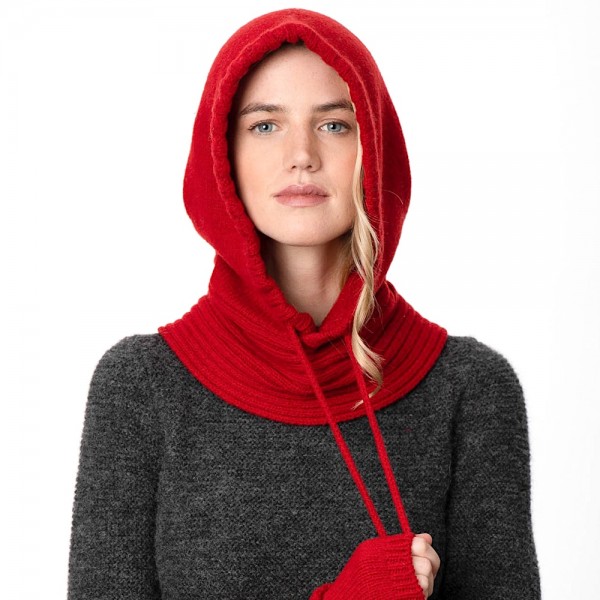 Hoodie von Fisherman out of Ireland - Farbe Robin Red