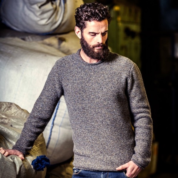 Kangra Wolle sweater in Natur für Herren Herren Bekleidung Pullover und Strickware Rundhals Pullover 
