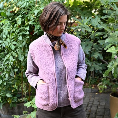 Sehr, sehr lässige Weste aus reiner Schafwolle von COLDBREAKER/YOKO WOOL aus Irland