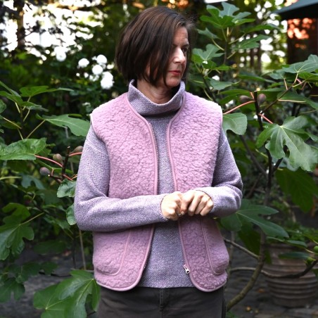 Sehr, sehr lässige Weste aus reiner Schafwolle von COLDBREAKER/YOKO WOOL aus Irland